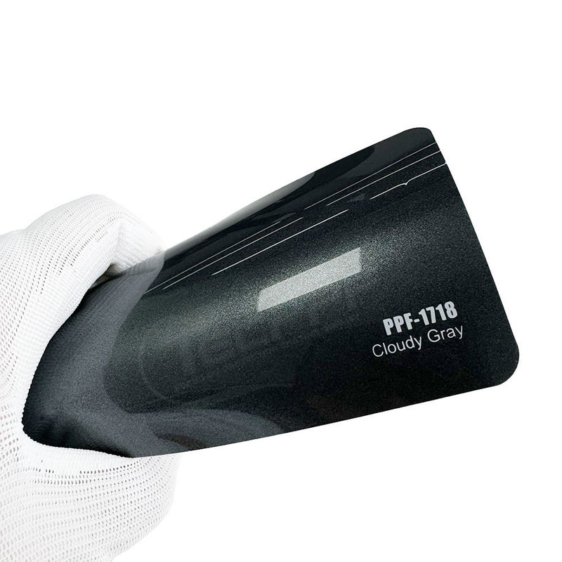 PPF-1718 Bewolkte grijze kleur Ppf Autobescherming 8mil Kleurverandering Verfbescherming Film
