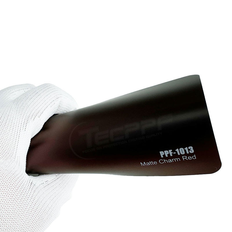 Matte Charm Rood gekleurd Ppf Wrap 8mil Kleurveranderingsverf Beschermingsfilm