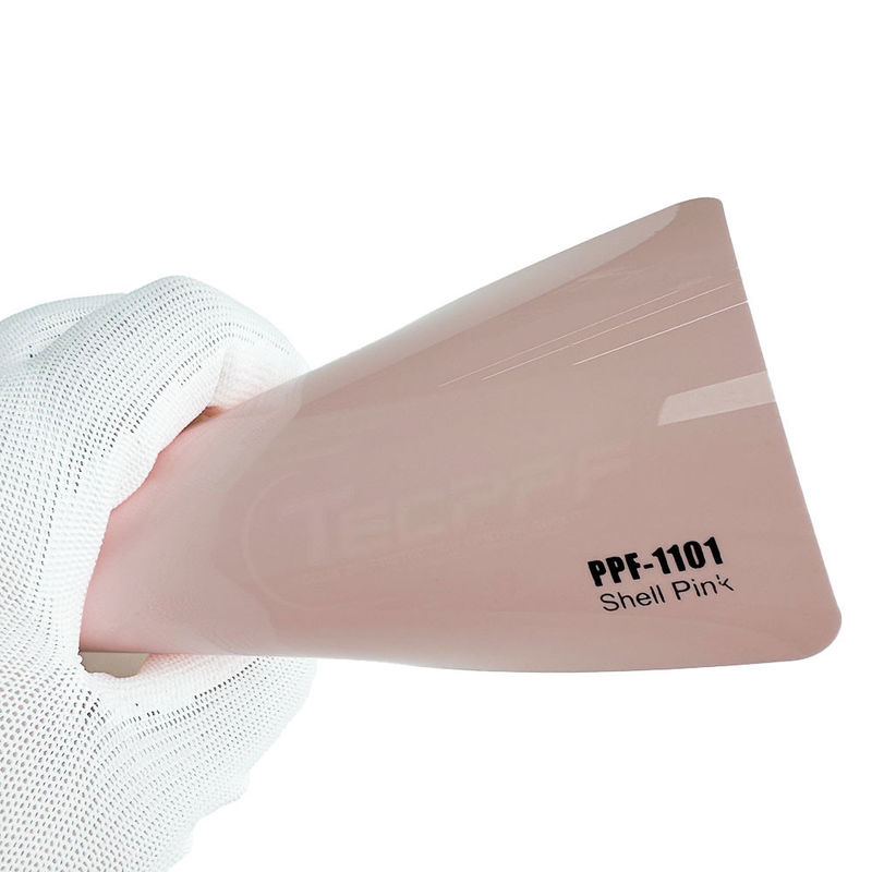 Shell Pink 8mil Verander kleur Verfbeschermingsfilm 1.52x16m / 60inchx53ft met Ashland lijm
