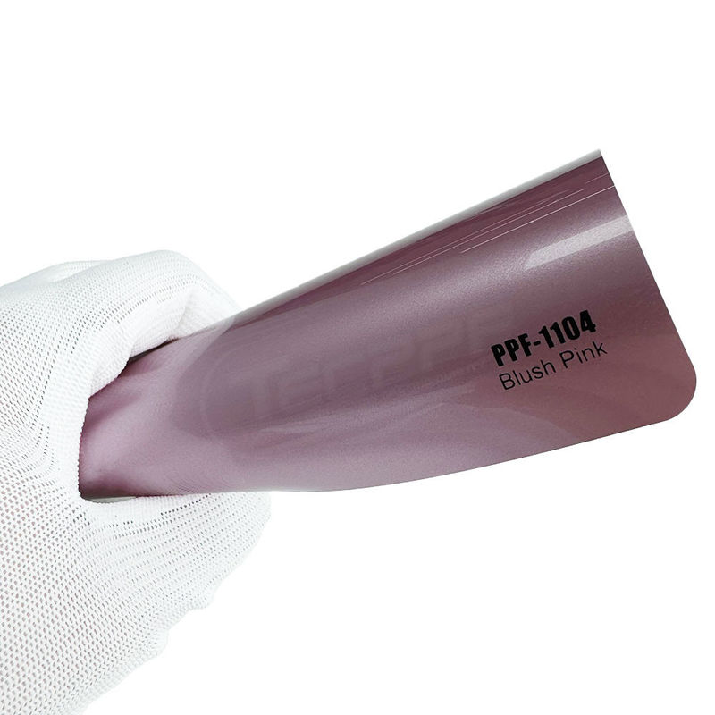 Rood roze kleur veranderen verf bescherming film met Ashland lijm en 8mil warmte genezing