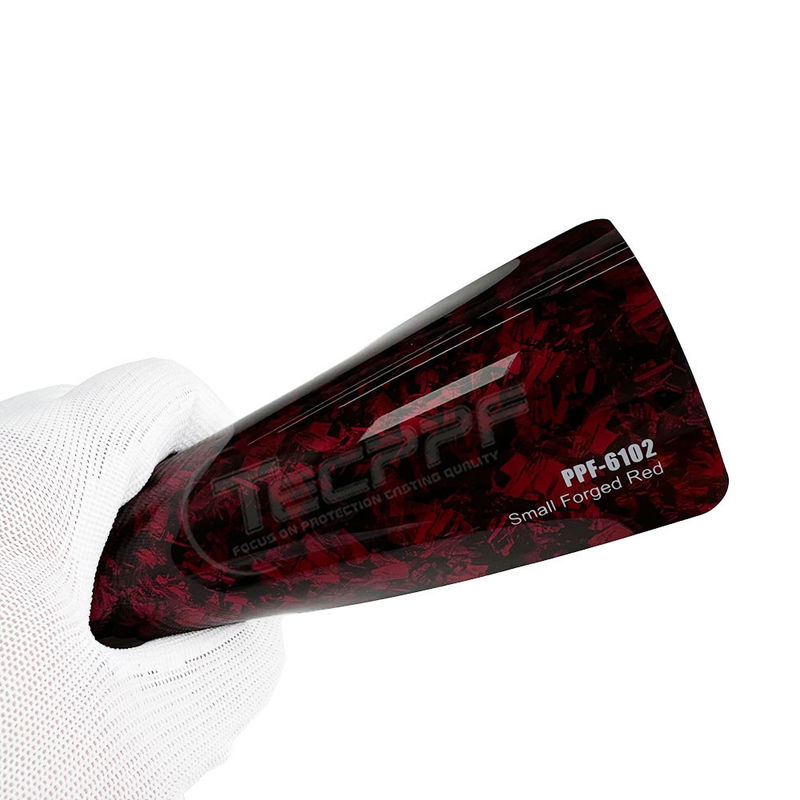 automobiel Kleine gesmeed rode verfbeschermingsfolie 8mil Rock Chip Protection ppf film voor auto