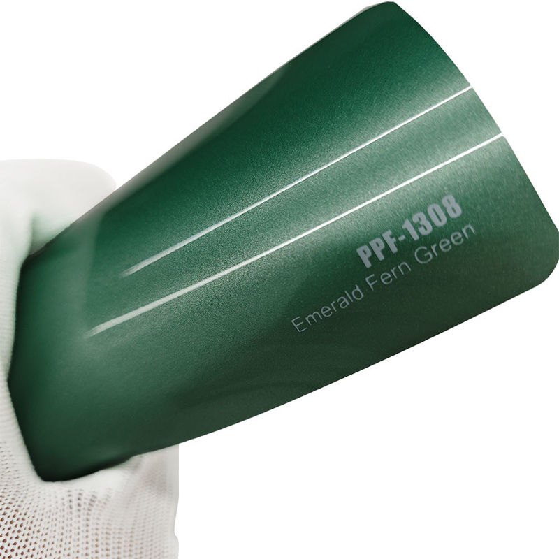 Flexible PPF-1308 Emerald Fern Groene kleur Verfbeschermingsfilm 1.52x16m
