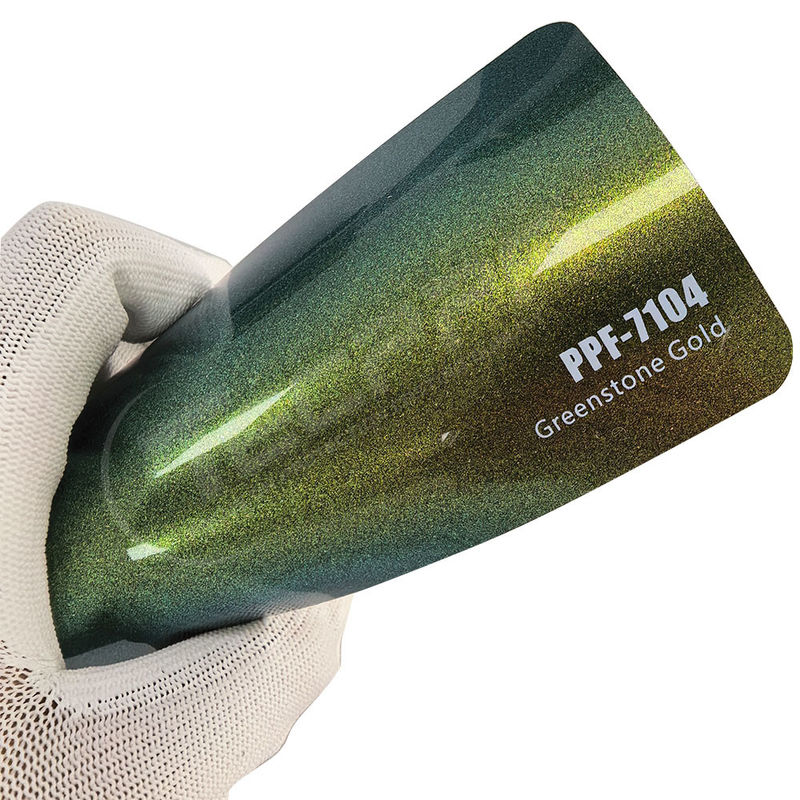 PPF-7104 Greenstone Gold Color Verfbeschermingsfilm Voor Autokrassen