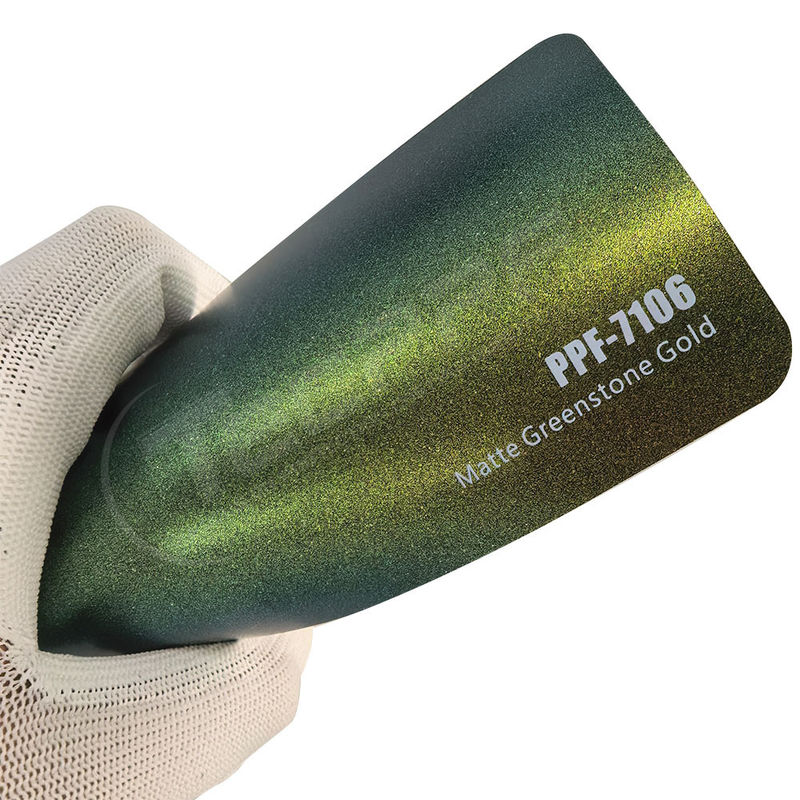 PPF-7106 Matte Greenstone Gold Color Verfbeschermingsfilm Voor Autokrassen