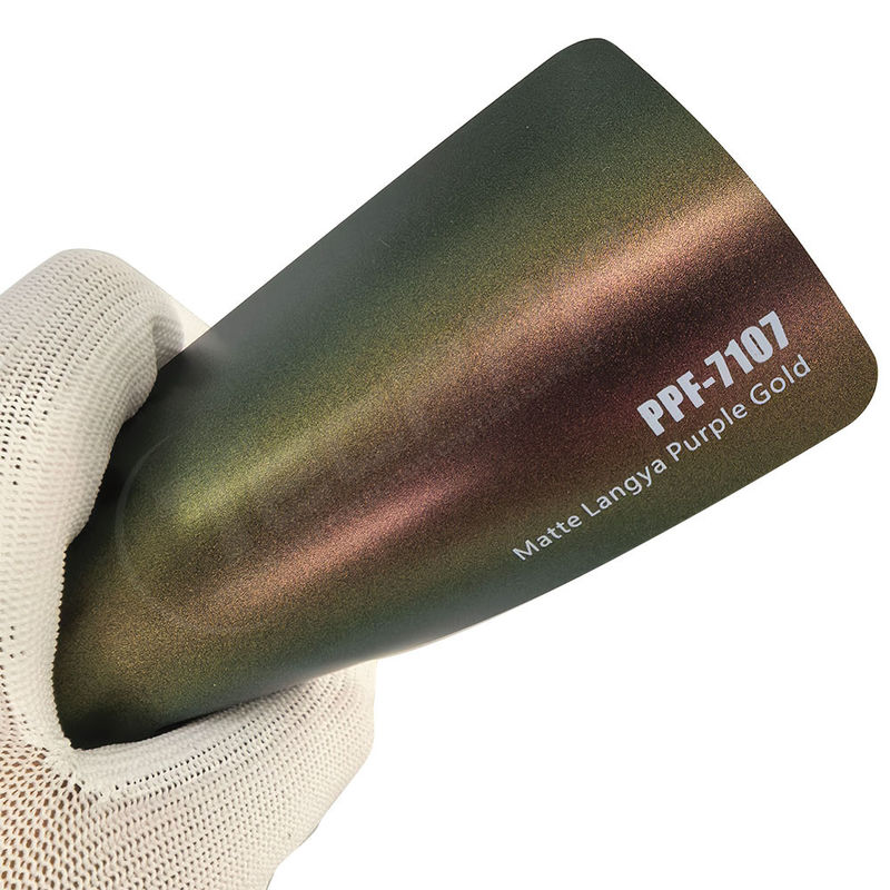PPF-7107 Matte Langya Purple Gold Color Verfbeschermingsfilm Voor Autokrassen