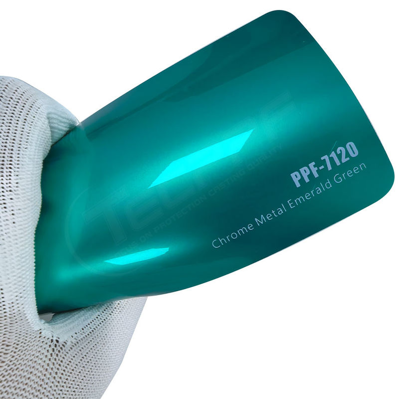 PPF-7120 Chrome Metal Smaragd Groen Kleur Verf Beschermingsfilm Voor Autokrassen