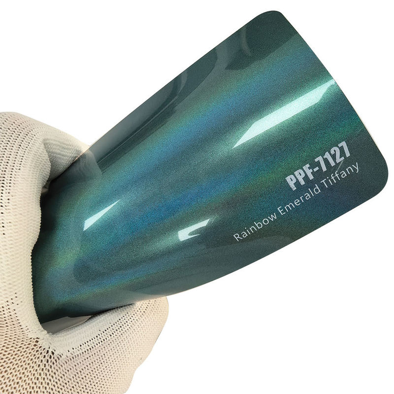 PPF-7127 Regenboog smaragdblauwe kleur verfbeschermingsfilm voor autokrassen