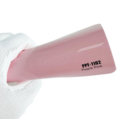 8mil Kleurveranderingsverf Beschermingsfilm Perzik Roze Kleur Warmte Healing 1.52x16m
