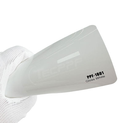 Glanzende witte kleur TPU smeermiddel 8 mil kleurveranderingsverfbeschermingsfilm